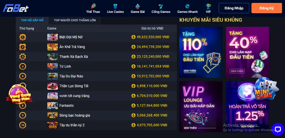 Ưu đãi VIP